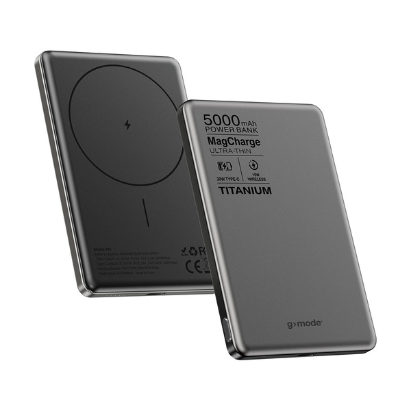 Batería portátil de 5.000 mAh con carga magnética Gmode Power Bank