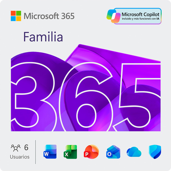 Microsoft 365 Familia (Suscripción por 1 año)