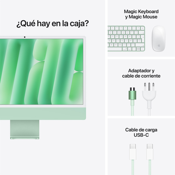 Apple imac 2 ports m6 green 9
