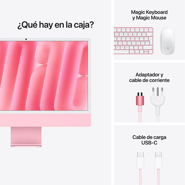 Apple imac 2 ports m6 pink 9