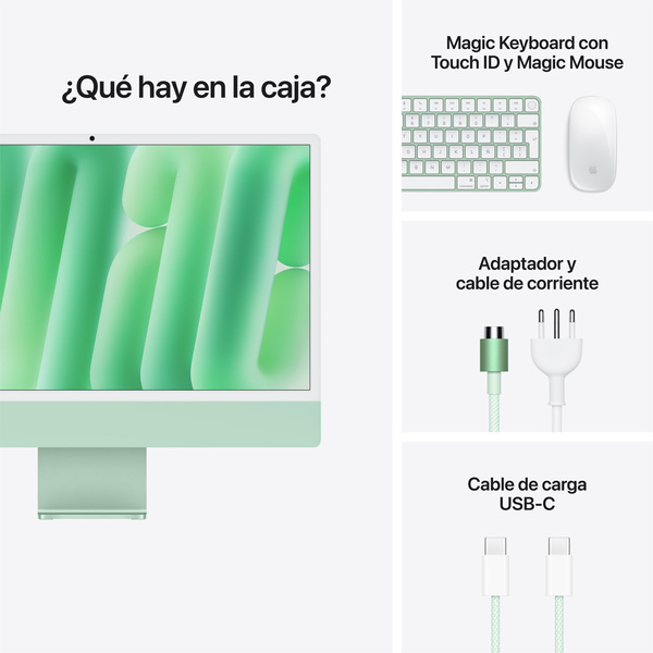 Apple imac 4 ports m6 green 9