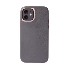 Funda de cuero Decoded Back Cover Split para iPhone 12 mini