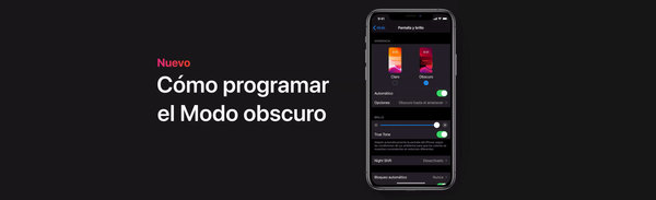Modo obscuro para tu iPhone
