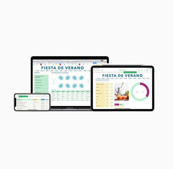 Con Numbers crea tu hoja de cálculo más espectacular.